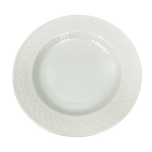 Imagen de Plato de melamina hondo redondo blanco-25x3cm.