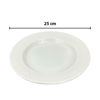 Imagen de Plato de melamina hondo redondo blanco-25x3cm.