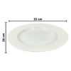 Imagen de Fuente de melamina oval blanca-35x26cm.
