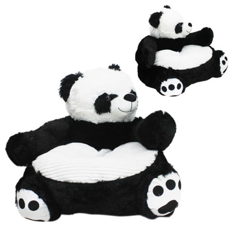 Imagen de Sillón Puff Peluche Asiento infantil  diseño  Oso Panda