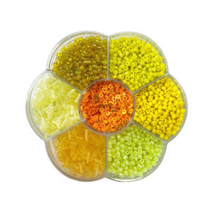 Imagen de Cuentas para aplicar o armar pulseras/collares -10x10cm. Ton