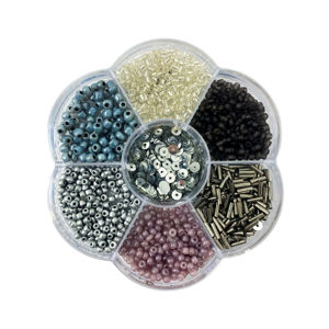 Imagen de Cuentas para aplicar o armar pulseras/collares -10x10cm. Ton