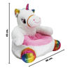 Imagen de Sillón Puff Peluche Asiento infantil diseño unicornio