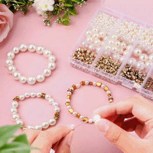 Imagen de Cuentas para armar pulseras/collares - c/tijera 18,5x17cm.