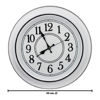 Imagen de Reloj de pared redondo tipo antiguo blanco y negro 45cm.
