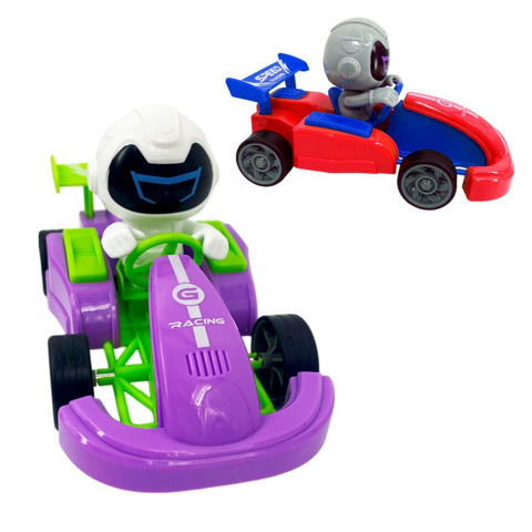 Imagen de Auto a fricción con piloto casco C/U  - Colores surtidos