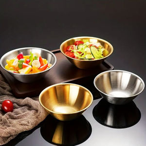 Imagen de Bowl plateado redondo 13,5x4,5cm. Acero inox