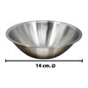 Imagen de Bowl plateado redondo 13,5x4,5cm. Acero inox