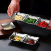 Imagen de Bowl plateado triple cuadrado 8x20cm.Acero inox