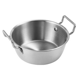 Imagen de Bowl redondo plateado con asas Acero inox