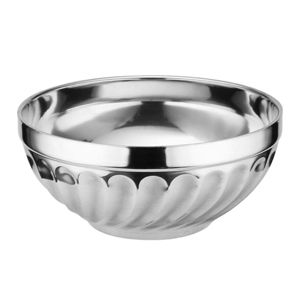 Imagen de Bowl plateado redondo 20x7,5cm.