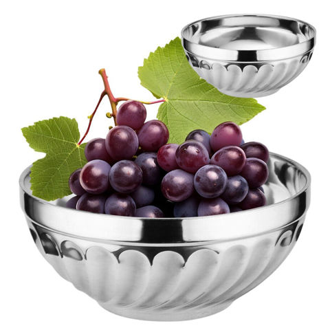 Imagen de Bowl plateado redondo 11,5cm.