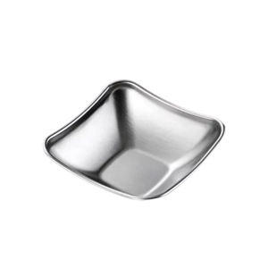 Imagen de Bowl plateado cuadrado 8cm. Acero inox