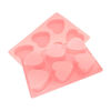Imagen de Molde de silicona Diseño corazones 6 corazones