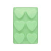 Imagen de Molde de silicona Diseño corazones 6 corazones