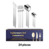 Imagen de Juego de cubiertos  Acero inoxidable color plateado 24 piezas
