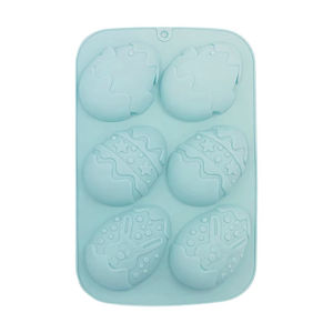 Imagen de Molde de silicona para huevos de pascua-26x16,5x2,5cm.- 3 co