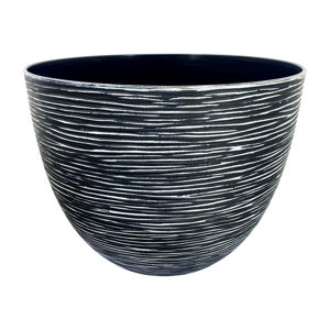 Imagen de Maceta plastica 40x30cm. Negra veteada