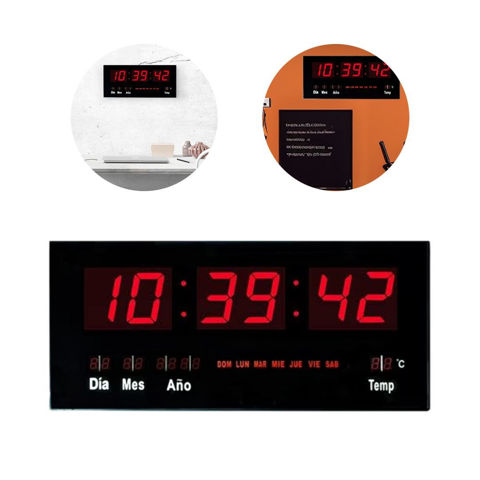 Imagen de Reloj digital con calendario y Termómetro