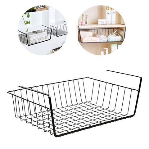 Imagen de Canasto Colgante Organizador Estante de Metal para escritorio o cocina