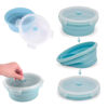 Imagen de Recipiente Plegable en silicona con tapa hermética