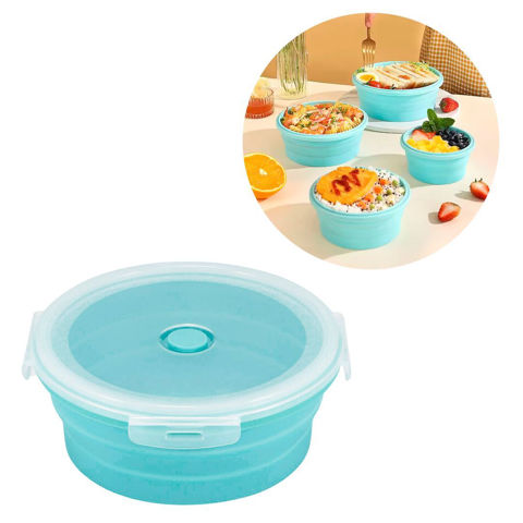 Imagen de Recipiente Plegable en silicona con tapa hermética