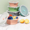 Imagen de Recipiente plegable de silicona con tapa hermética