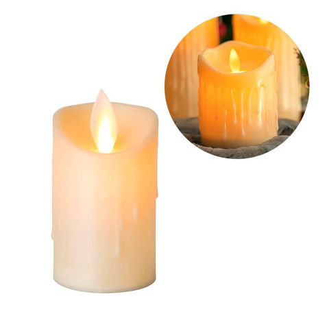 Imagen de Vela plastica a pila 5x3,5cm.