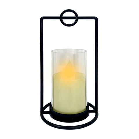 Imagen de Vela plastica a pila con candelabro 16x8cm.