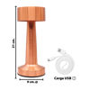 Imagen de Lampara de mesa Luz Led Táctil USB