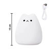 Imagen de Lámpara Veladora Gato Silicona Luz Led Multicolor USB