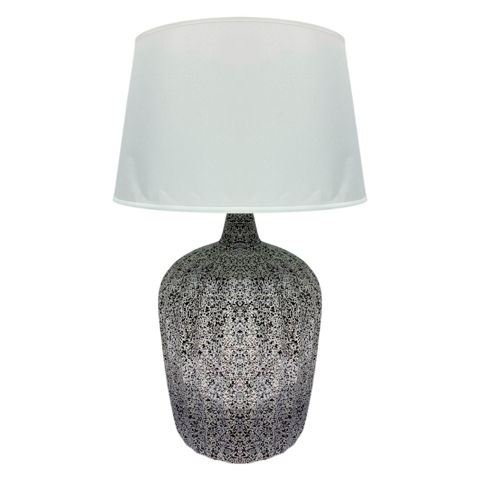 Imagen de Lampara veladora base ceramica a pintitas -54x30cm. 2 colore