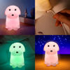 Imagen de Lampara veladora Perrito Silicona Luz Led Multicolor