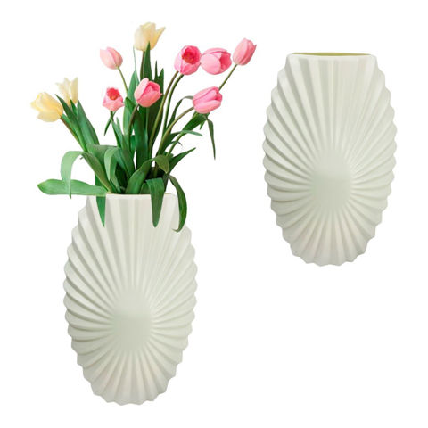 Imagen de Florero plastico 7,2x27cm. Blanco