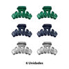 Imagen de Pinza para cabello Ushas x 6 unidades - Surtidas