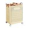 Imagen de Canasto Cesto plegable Con Ruedas y Asas para ropa