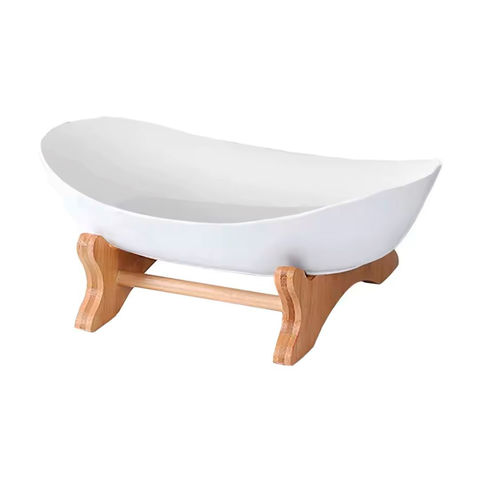 Imagen de Frutero Cesto De Mesa Con Base En Bambú