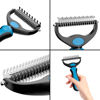Imagen de Cepillo 2 en 1 peine deslanador para mascotas Cepillo aseo perros gatos