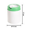 Imagen de Mini papelera con tapa a presión Multiuso para Hogar o Escritorio