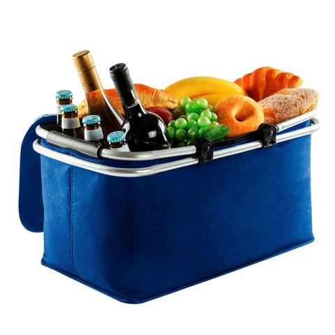 Imagen de Bolsa plegable conservadora picnic camping multiuso asas metálicas