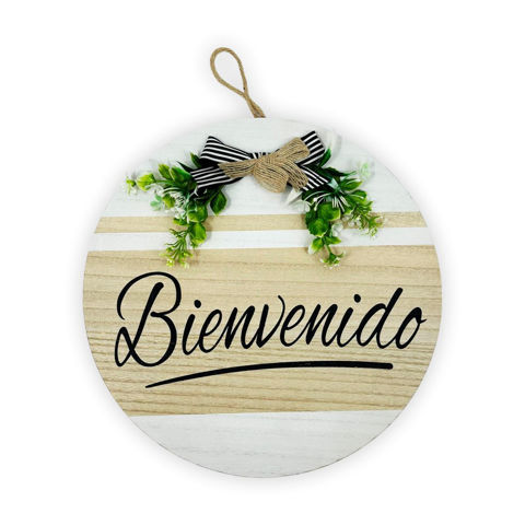 Imagen de Decoración para colgar Cartel de Bienvenido