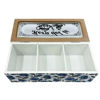 Imagen de Caja de té 3 Divisiones - Estampada en MDF