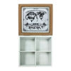 Imagen de Caja de té 4 divisiones - Con tapa estampada en MDF