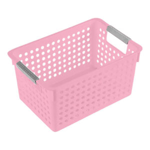 Imagen de Canasto organizador calado plástico con asas