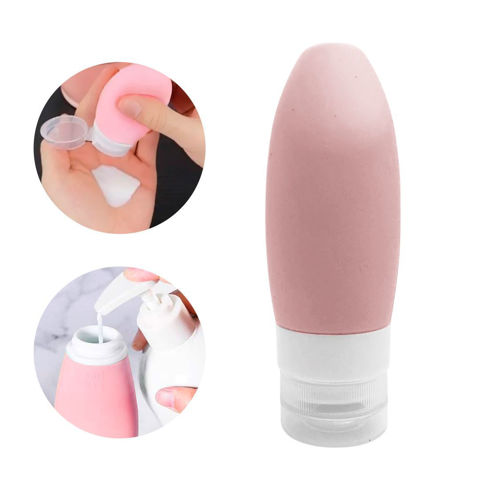 Imagen de Botella de silicona con tapa 90ml - Botella de viaje Shampoo Crema