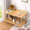 Imagen de Mesa ratona  Mesa auxiliar Con Estante y patas en madera