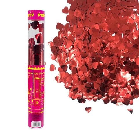 Imagen de Tubo lanza papelitos - Corazones Cotillón