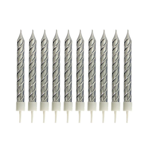 Imagen de Velas de cumpleaños torneadas con base x 10 unidades