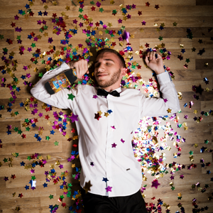 Imagen de Botella lanza papelitos Confeti Cotillón