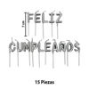 Imagen de Velas Feliz Cumpleaños - Velitas Cotillón Cumpleaños